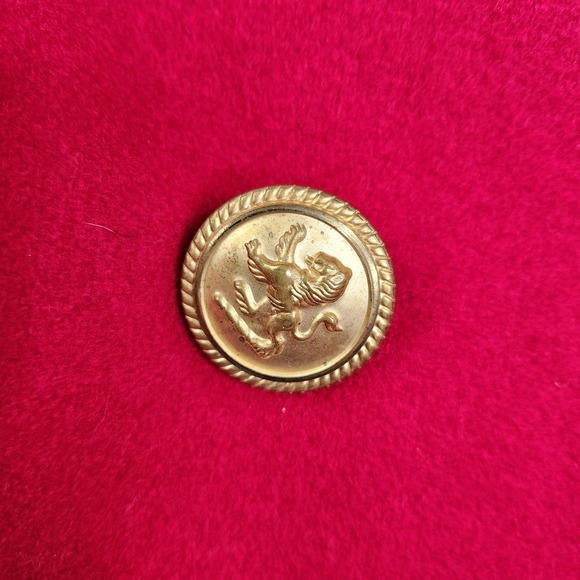 Vintage Outbrook Red Wool Coat Jacket Long Double Breasted Size 12 - Picture 7 of 13